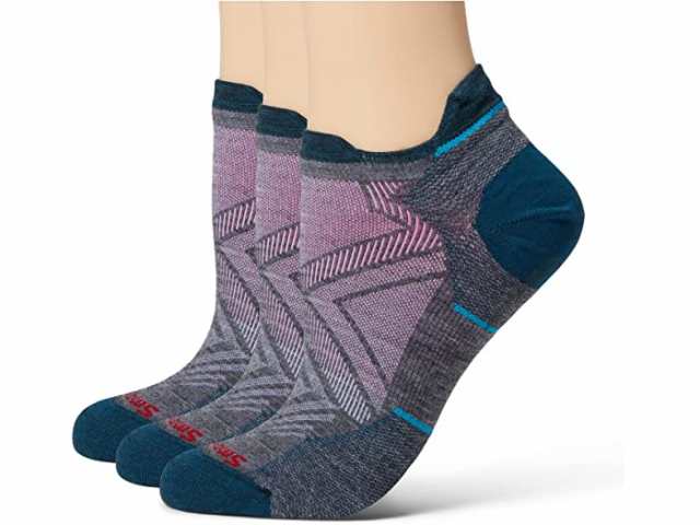 (取寄) スマートウール レディース ラン ゼロ クッション ロウ アンクル ソックス 3-パック Smartwool women Smartwool Run Zero Cushion Low Ankle Socks 3-Pack Medium Grayの通販は