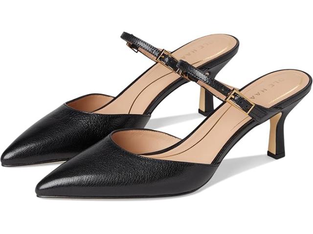 (取寄) コールハーン レディース アナリーズ バックル ミュールズ Cole Haan women Annalise Buckle Mules Black Leather