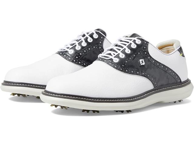 (取寄) フットジョイ メンズ トラディションズ ゴルフ シューズ- プリビアス シーズン FootJoy men Traditions Golf Shoes- Previous Season White/Camo