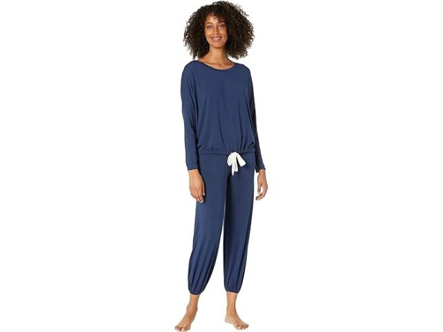 (取寄) エバージェイ レディース ジゼル スロウチ パジャマ セット Eberjey women Eberjey Gisele Slouchy Pajama Set Navy/Ivory