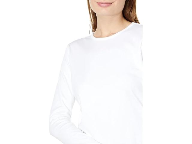 (取寄) エルエルビーン レディース ピマ クルー ネック ロング スリーブ L.L.Bean women L.L.Bean Pima Crew Neck Long Sleeve White