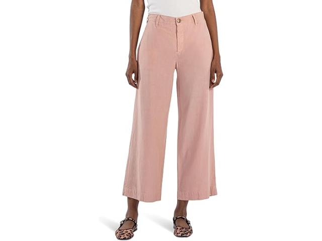 (取寄) カット フロム ザ クロス レディース シャーロット - クロップ ワイド レッグ トラウザー KUT from the Kloth women Charlotte - Crop Wide Leg Trouser Blush
