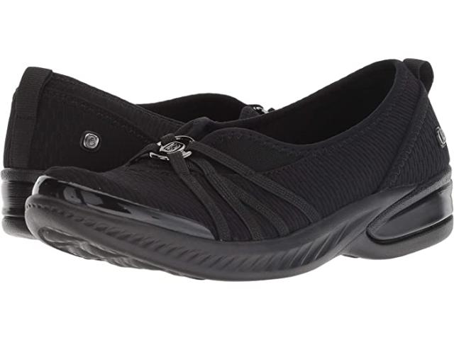 (取寄) ビジーズ レディース ニッチ Bzees women  Niche Black Mesh Fabric