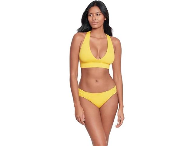 (取寄) ローレン ラルフローレン レディース ビーチ クラブ ソリッズ ツイスト X バック ビキニ トップ Lauren Ralph Lauren women Lauren Ralph Lauren Beach Club Solids Twist X Back Bikini Top Yellowの通販は
