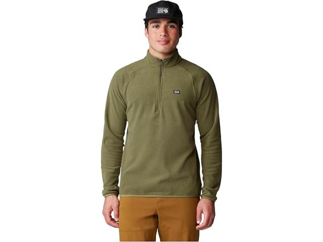 (取寄) マウンテンハードウェア メンズ マイクロチル 1/4 ジップ プルオーバー Mountain Hardwear men Mountain Hardwear Microchill 1/4 Zip Pullover Combat Green Heatherの通販は 15,155円