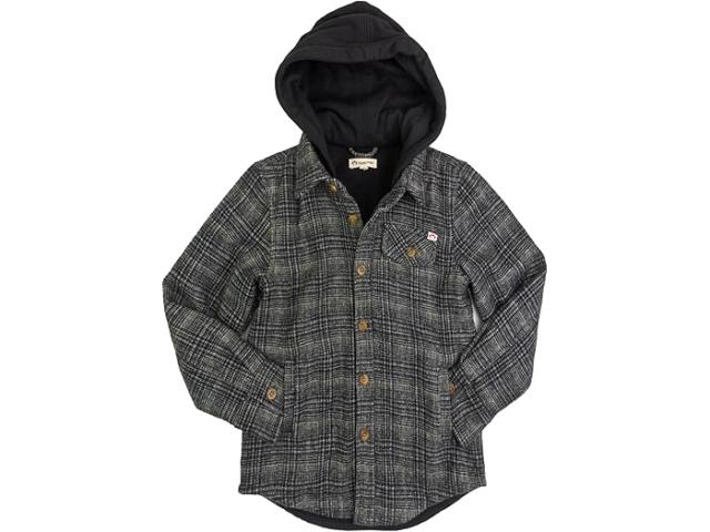 (取寄) アパマンキッズ ボーイズ グレン フーデット シャツ (トドラー/リトル キッズ/ビッグ キッズ) Appaman Kids boys Appaman Kids Glen Hooded Shirt (Toddler/Little Kids/Big Kids) Black/Moss Plaidの通販は