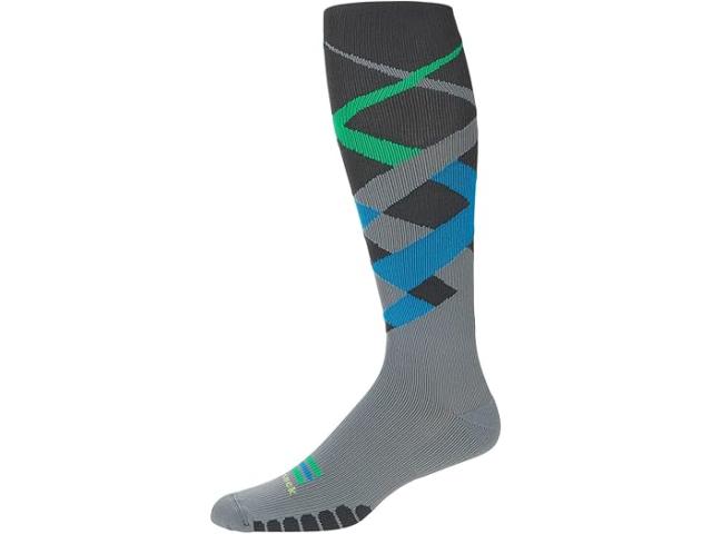 (取寄) ユーロソックス グラジュエイティド コンプレッション マルチ ストライプ Otc Eurosock Eurosock Graduated Compression Multi Stripe OTC Diamond Grey