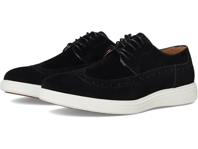 (取寄) ステイシー アダムス メンズ ウイング ティップ レースアップ Stacy Adams men Trudell Wing Tip Lace-Up Black Suede