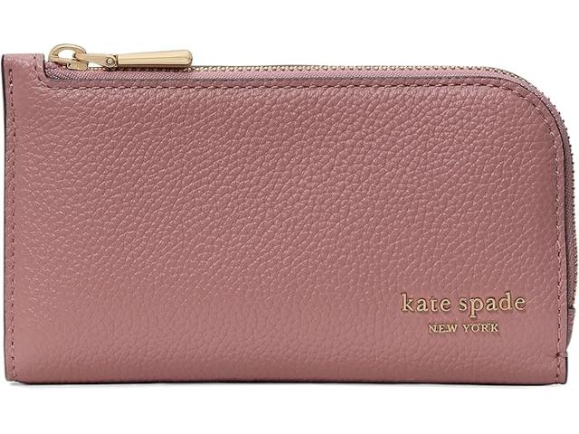 (取寄) ケイトスペード レディース デビン ペブルド レザー スモール スリム バイフォールド ウォレット Kate Spade New York women Devin Pebbled Leather Small Slim Bifold Wallet Dusk Rose