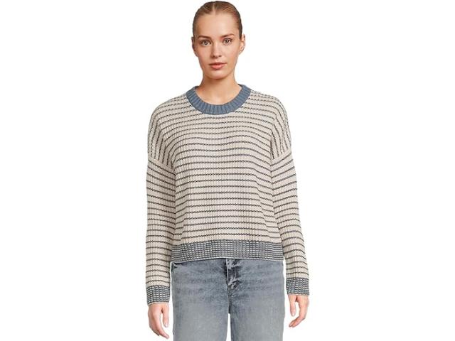 (取寄) スプレンディッド レディース ルーシー ストライプ セーター Splendid women Lucy Stripe Sweater Pale Oak Heather/Ice Navy