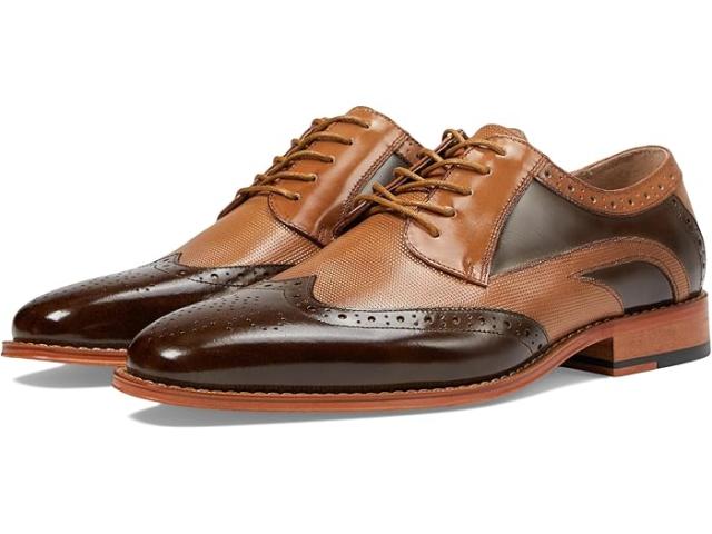 (取寄) ステイシー アダムス メンズ ウイング ティップ レース-アップ Stacy Adams men Stacy Adams Ivingale Wing Tip Lace-Up Brown Multiの通販は 26,966円