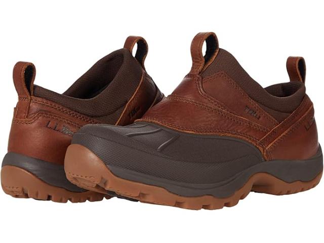 (取寄) エルエルビーン メンズ ストーム チェイサー スリッポン 5 レザー L.L.Bean men Storm Chaser Slip On 5 Leather Oakwood