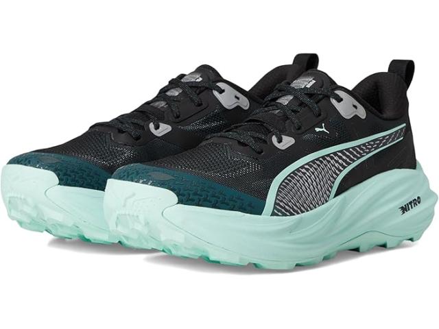 (取寄) プーマ メンズ ヴォヤージュ ニトロ トレイル ランニング シューズ PUMA men Voyage Nitro Trail Running Shoes Green Terrain/Mint Melt