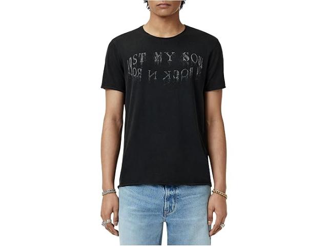(取寄) ジョン バルベイトス メンズ ロスト マイ ソウル ティー John Varvatos men Lost My Soul Tee Black