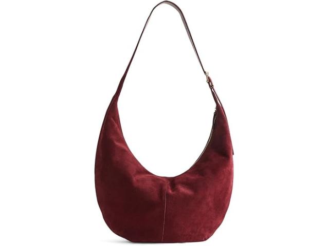(取寄) メイドウェル レディース スエード エッセンシャル スラウチ ホーボー Madewell women Madewell Suede Essentials Slouch Hobo Deep Merlotの通販はボディバッグ