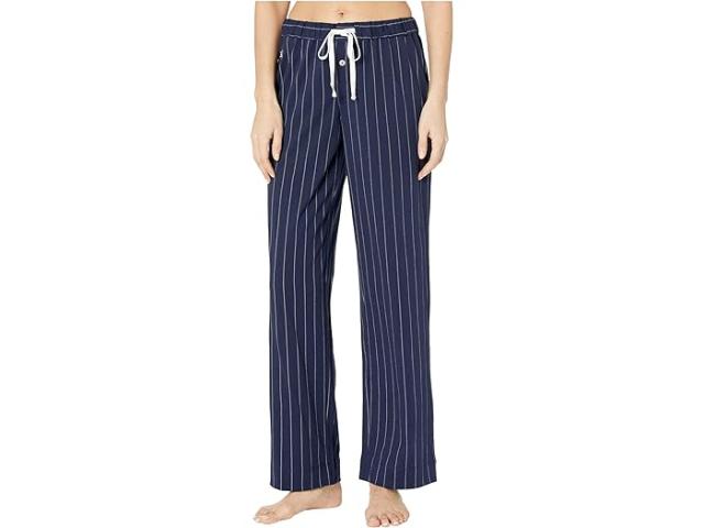 (取寄) ローレン ラルフローレン レディース コットン ポリエステル ジャージ セパレート ロング パンツ LAUREN Ralph Lauren women LAUREN Ralph Lauren Cotton Polyester Jersey Separate Long Pants Navy Stripe