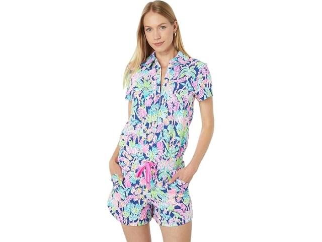 (取寄) リリー ピュリッツァー レディース ジョージ ロンパー Lilly Pulitzer women Jorgie Romper Oyster Bay Navy Seen and Herdの通販は 20,524円