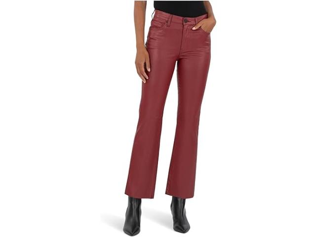 (取寄) カット フロム ザ クロス レディース ケルシー ハイ ライズ アンクル フレア ウィズ ロー ヘム KUT from the Kloth women Kelsey High Rise Ankle Flare With Raw Hem Red
