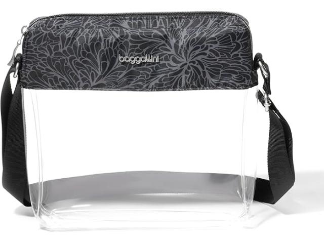 (取寄) バッガリーニ レディース クリア スタジアム クロスボディ Baggallini women Clear Stadium Crossbody Midnight Blossom