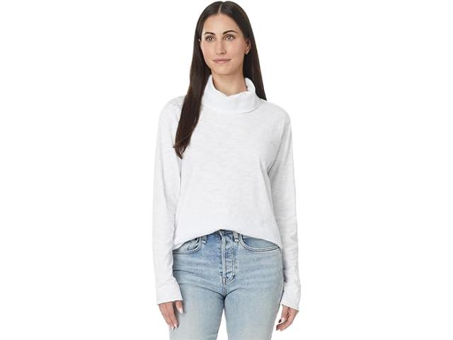 (取寄) モッドオードック レディース ロング スリーブ ドレープド タートル ネック トップ Mod-o-doc women Mod-o-doc Long Sleeve Draped Turtle Neck Top Whiteの通販は 14,475円