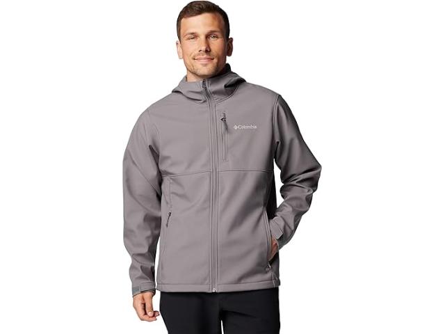 (取寄) コロンビア メンズ アセンダー リ フーデット ソフトシェル ジャケット Columbia men Ascender II Hooded Softshell Jacket City Grey