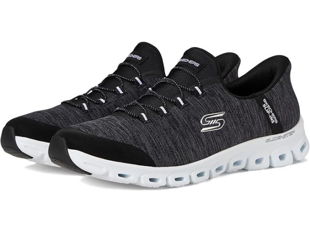 (取寄) スケッチャーズ レディース グライド ステップ ピーク ハンズ フリー スリップ-インス SKECHERS women Glide Step Peak Hands Free Slip-Ins Black White