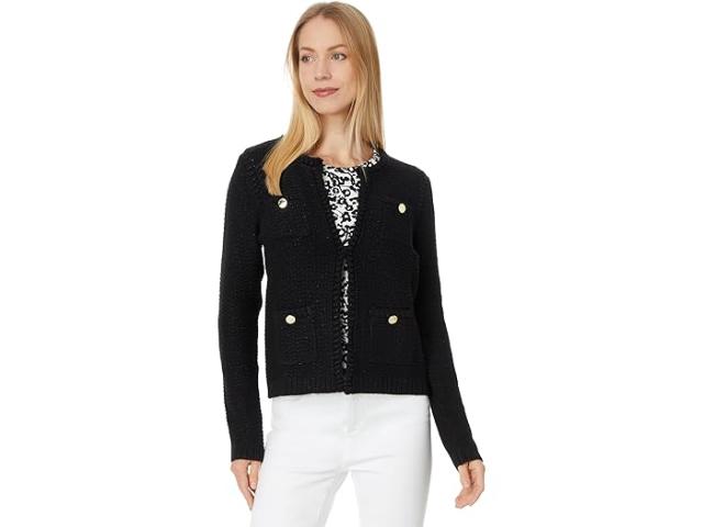 (取寄) リリー ピュリッツァー レディース ケントン カーディガン Lilly Pulitzer women Kenton Cardigan Black Metallicの通販は 31,415円