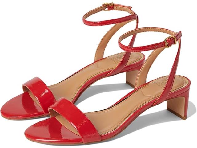 (取寄) ヴィンスカムート レディース ライラ キトン ヒール アンクル ストラップ サンダル Vince Camuto women Lylah Kitten Heel Ankle Strap Sandals Salsa