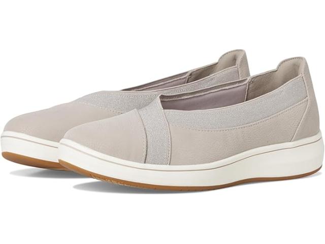 (取寄) クラークス レディース エアー Clarks women Breezesky Air Light Grey Textile