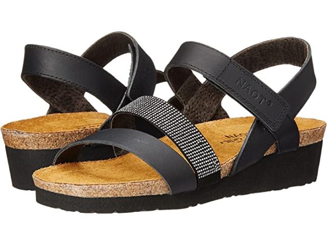 (取寄) ナオト レディース クリスタ Naot women  Krista Black Matte Leather