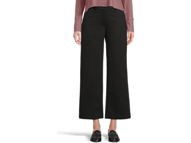 (取寄) アイリーン フィッシャー レディース ピティート ワイド フルレングス トラウザーズ Eileen Fisher women Petite Wide Full-Length Trousers Black