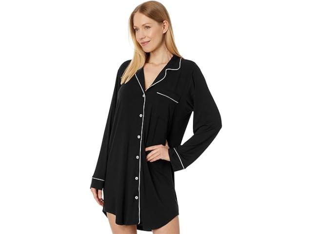 (取寄) エバージェイ レディース ジゼル ナイトシャツ Eberjey women Gisele Nightshirt Black/Sorbet Pink