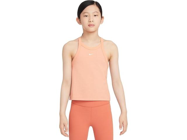(取寄) ナイキ キッズ ガールズ ハイ-ネック タンク トップ (リトル キッド/ビッグ キッド) Nike Kids girls High-Neck Tank Top (Little Kid/Big Kid) Apricot Agate/White
