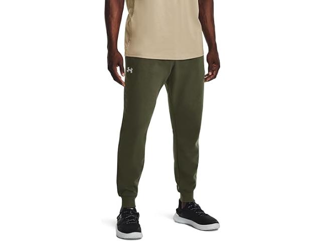 (取寄) アンダーアーマー メンズ ライバル フリース ジョガーズ Under Armour men Rival Fleece Joggers Marine OD Green/White