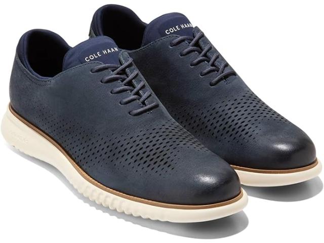 (取寄) コールハーン メンズ 2 ゼログランド レーザー ウイング ティップ オックスフォード ライン Cole Haan men Cole Haan 2.Zerogrand Laser Wing Tip Oxford Lined Navy Blazer Nubuck/Ivory