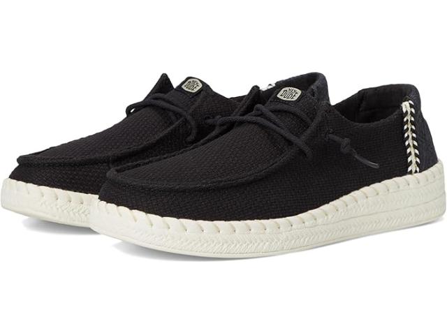 (取寄) ヘイ デュード レディース ウェンディ エスパドリーユ ウーブン Hey Dude women Wendy Espadrille Woven Black