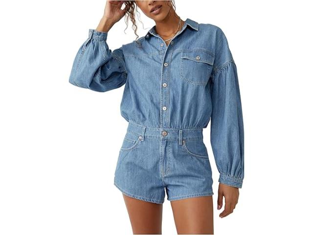 (取寄) フリーピープル レディース ゾディアック シャンブレー ワン ピース Free People women Free People Zodiac Chambray One Piece Moon Blueの通販は 31,940円