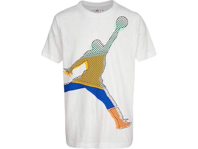 (取寄) ジョーダンキッズ ボーイズ ジャンプマン ミスマッチ ショート スリーブ ティー (ビッグ キッズ) Jordan Kids boys Jumpman Mismatch Short Sleeve Tee (Big Kids) Whiteの通販は 7,979円