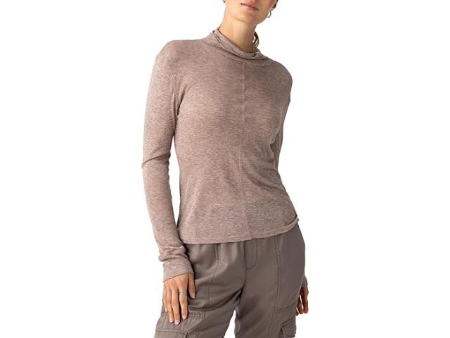 (取寄) サンクチュアリ レディース エクスポーズド シームズ モック ネック Sanctuary women Sanctuary Exposed Seams Mock Neck Heather Featherの通販は