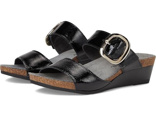 (取寄) ナオト レディース マジック Naot women Magic Black Crinkle Patent Leather