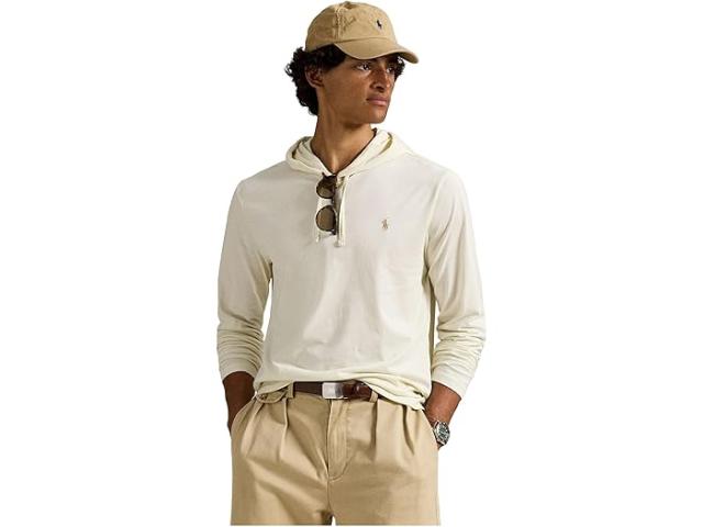 (取寄) ラルフローレン メンズ ジャージ フーデット T-シャツ Polo Ralph Lauren men Jersey Hooded T-Shirt Parchment Cream