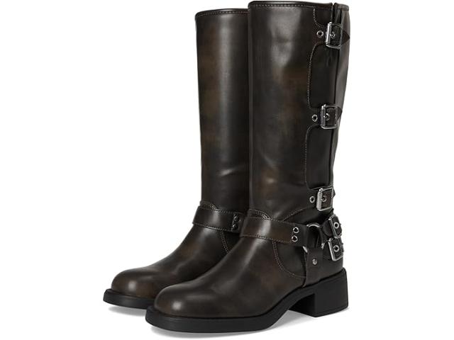 (取寄) マッデン ガール レディース  Madden Girl women Clarraa Dark Brown Distressed