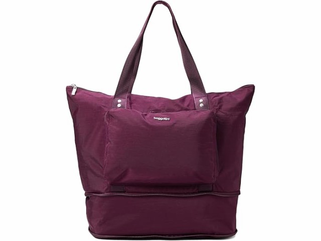 (取寄) バッガリーニ レディース キャリーオール エクスパンダブル パッカブル トート Baggallini women Carryall Expandable Packable Tote Mulberryの通販は