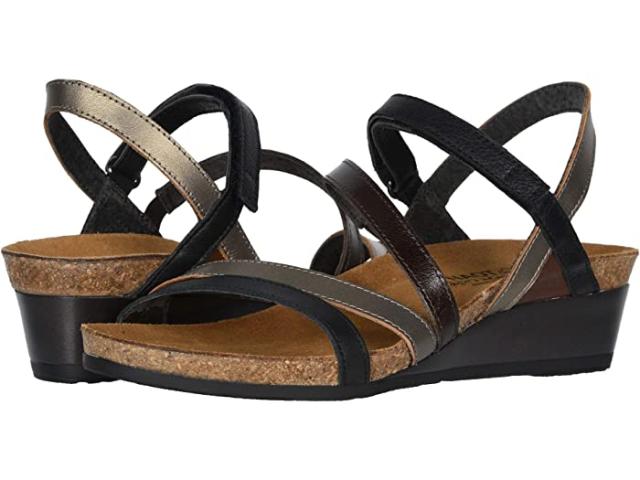 (取寄) ナオト レディース ヒーロー Naot women  Hero Black Leather/Walnut Leather Combinationの通販は 34,938円