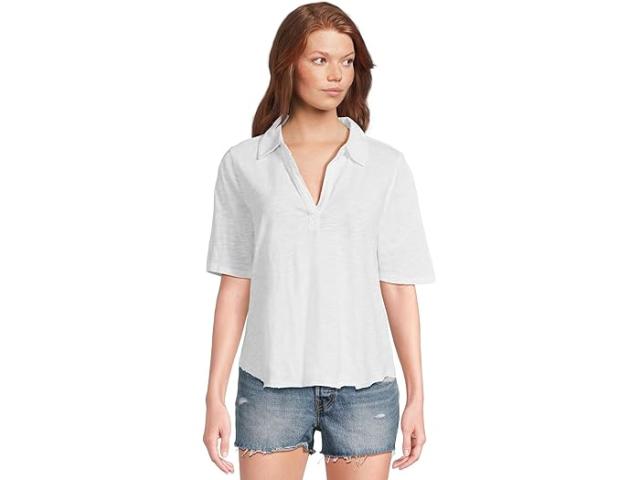 (取寄) モッドオードック レディース ハーフ スリーブ ポロ ティー Mod-o-doc women Half Sleeve Polo Tee White 1