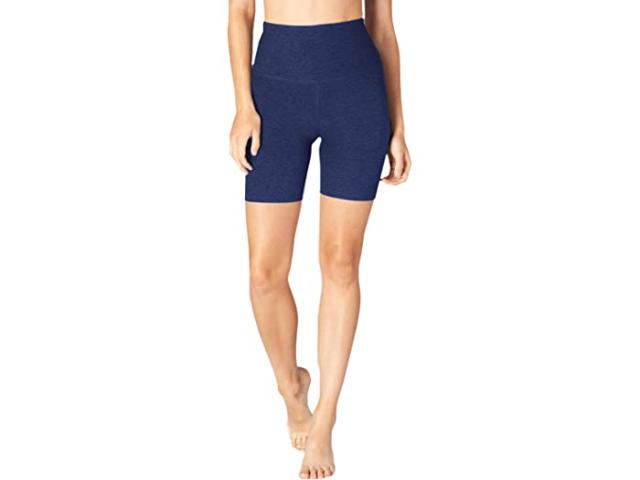 (取寄) ビヨンドヨガ レディース スペースダイ ハイ ウェスト バイカー ショーツ Beyond Yoga women Beyond Yoga Spacedye High Waisted Biker Shorts Nocturnal Navy