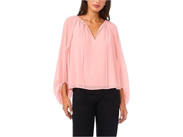 (取寄) ヴィンスカムート レディース バロン スリーブ ブラウザ Vince Camuto women Ballon Sleeve Blouse Sepia Rose