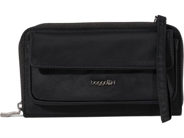 (取寄) バッガリーニ レディース Rfid フォン ウォレット クロスボディ Baggallini women Rfid Phone Wallet Crossbody Black Twill