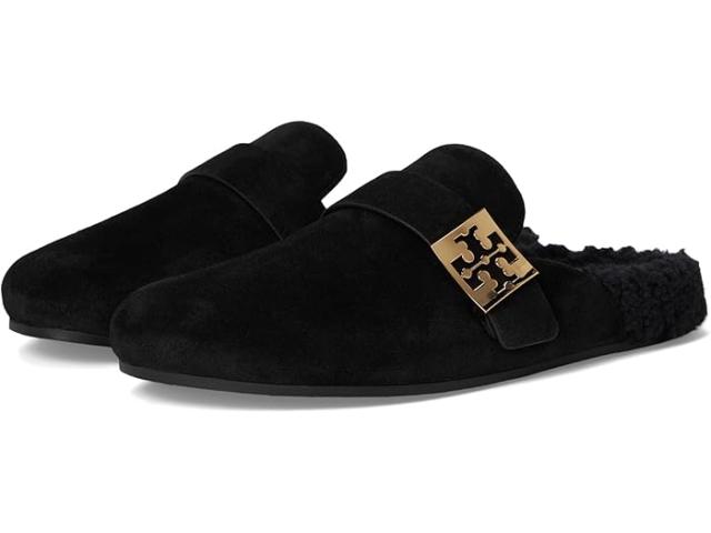 (取寄) トリーバーチ レディース メロウ シアリング ミュール Tory Burch women Tory Burch Mellow Shearling Mule Perfect Black/Perfect Blackの通販は
