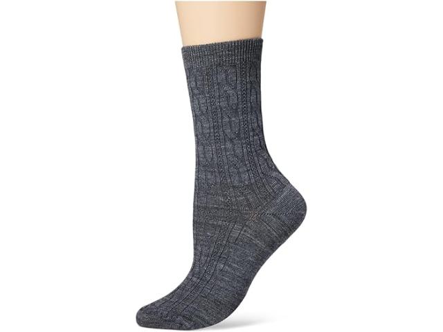 (取寄) スマートウール レディース エブリデイ ケーブル ゼロ クッション メリノ ウール クルー Smartwool women Smartwool Everyday Cable Zero Cushion Merino Wool Crew Medium Gray